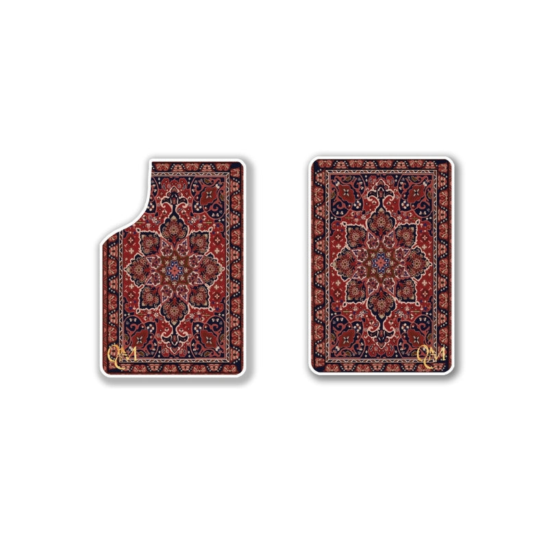 Jeu de tapis de voiture bleu - 4 pièces 