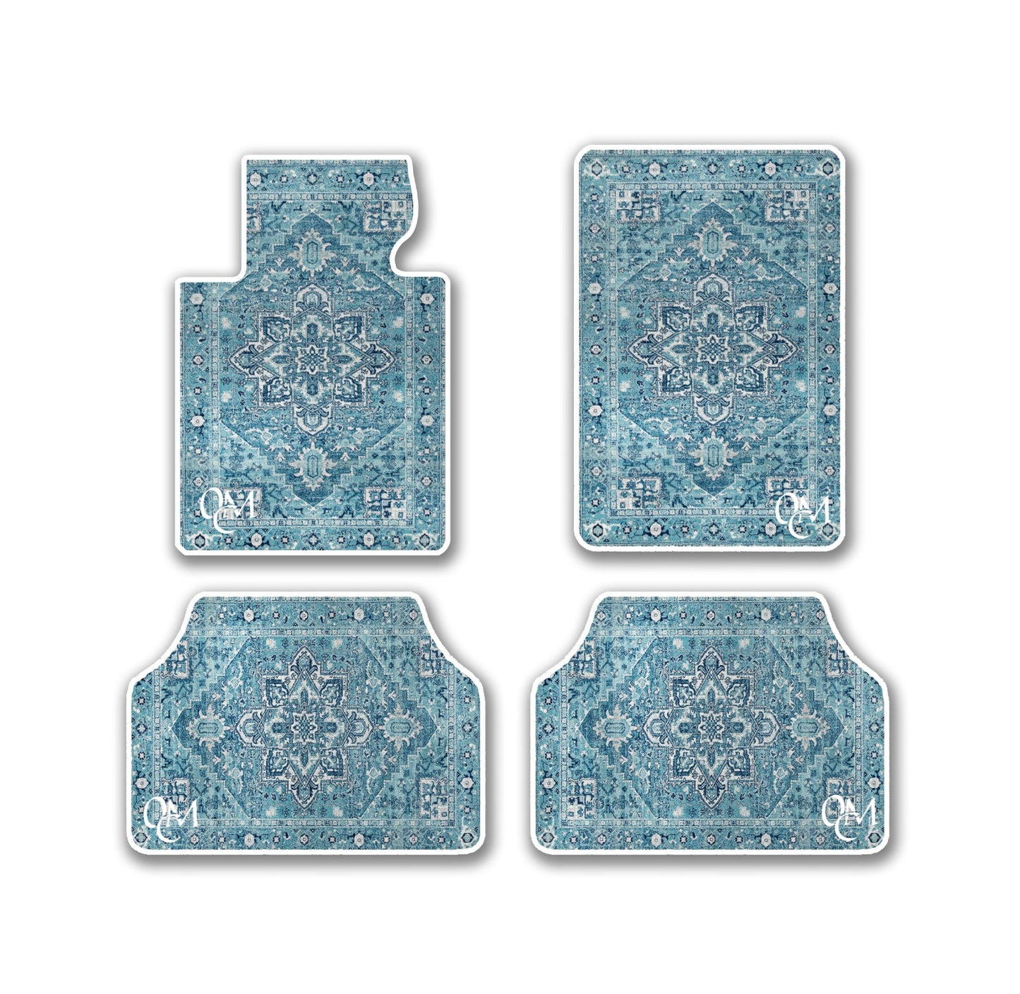 Car Carpet Set Turquoise Edition 2