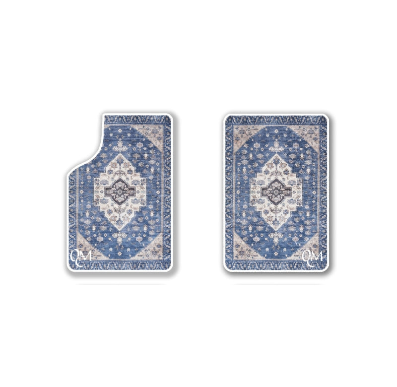 Jeu de tapis de voiture bleu - 4 pièces 